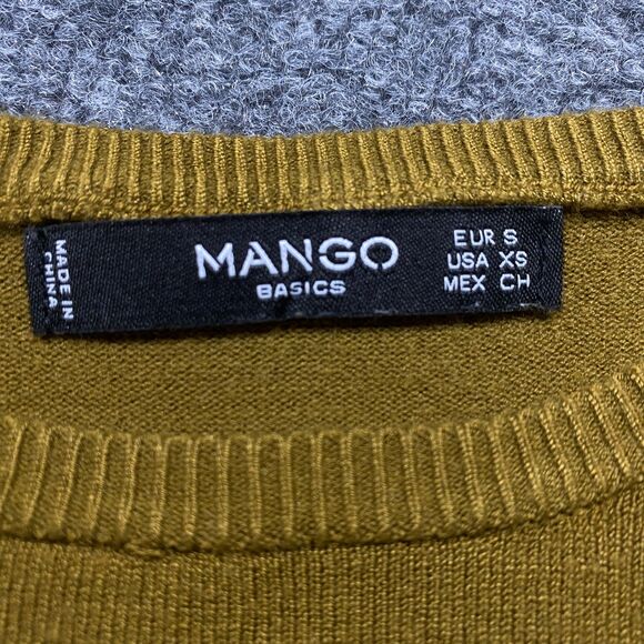Mango Basics Sweater Green Womans Size XS - Picture 7 of 8